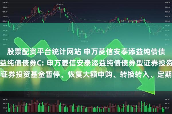 股票配资平台统计网站 申万菱信安泰添益纯债债券A,申万菱信安泰添益纯债债券C: 申万菱信安泰添益纯债债券型证券投资基金暂停、恢复大额申购、转换转入、定期定额投资业务的公告